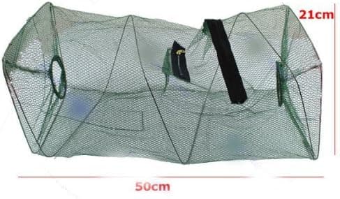 elegantstunning New Crab Fish Crawdad Shrimp Minnow Fishing Bait Trap Cast Dip Net Cage