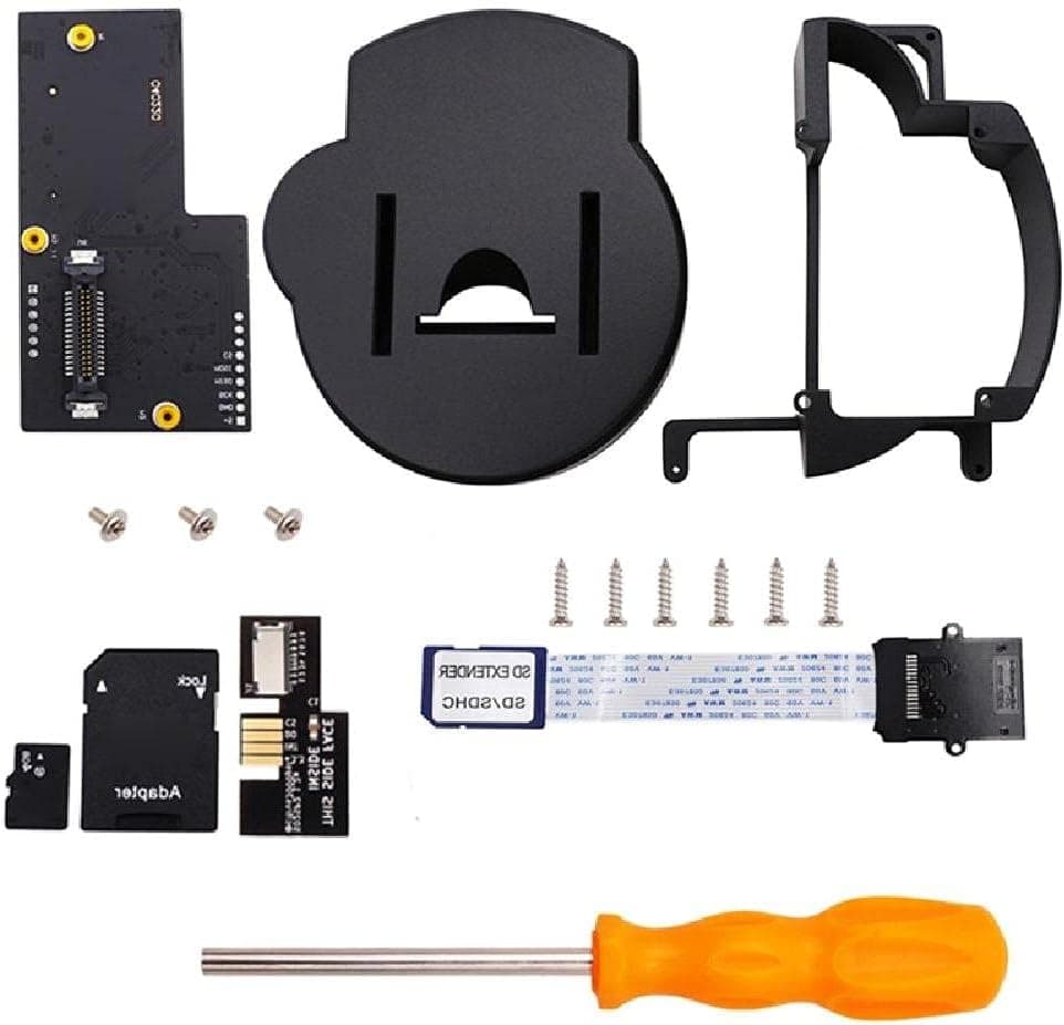 Kingjinglo 3D Print Mount Kit with SD Card Extend Cable Adapter/Screwdriver for GC Loader 3D Printer Parts & Accessories