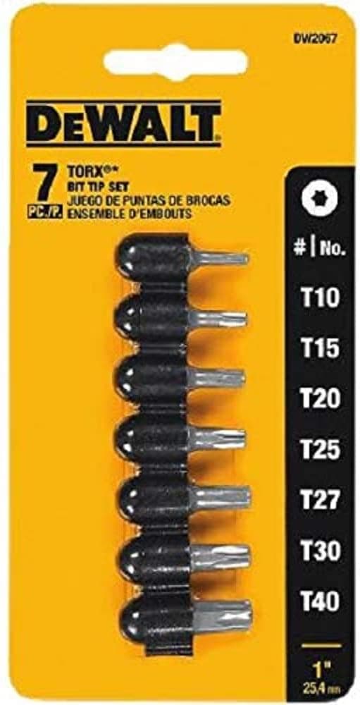 DEWALT DW2067 Torx Insert Bit Set, 7-Piece