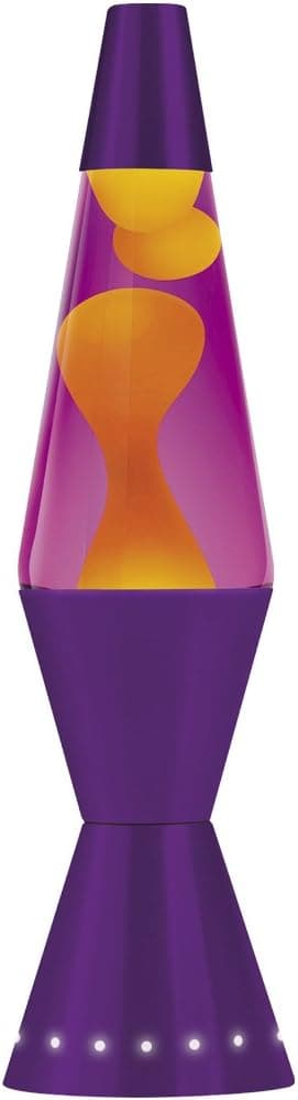 Lava Lite 4201 17-inch/32 oz. Designer Lava Lamp, Yellow Wax/Purple Liquid/Purple Base