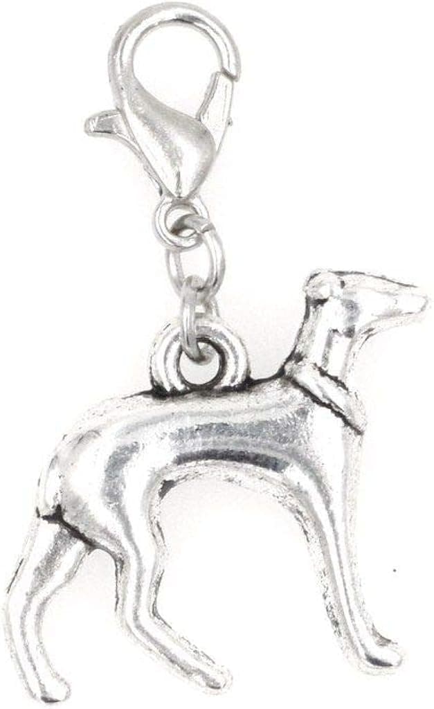 It's All About...You! Greyhound Dog Clip on Charm Perfect for Necklaces and Bracelets 103U