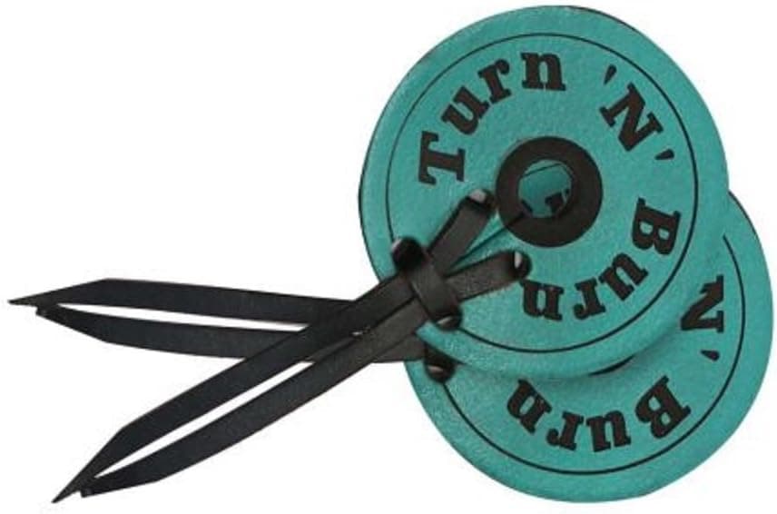 Showman Teal Leather 3" Wide Durable Bit Guards Turn N Burn Ties Horse Pony