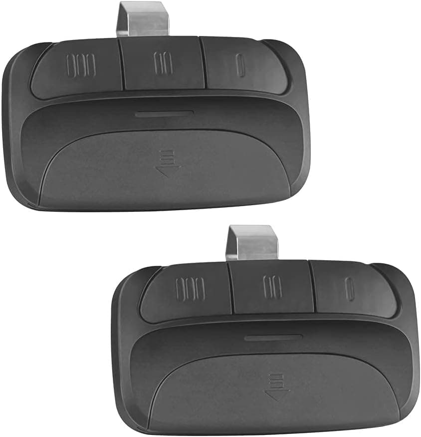 X X-HOUSE Garage Door Remote Control Replacement Chamberlain LiftMaster Craftsman and More Opener has Red/Orange/Yellow Learn Button on Motor Unit with Frequency 310/315/390MHz,Support 3 Doors,2 Pack