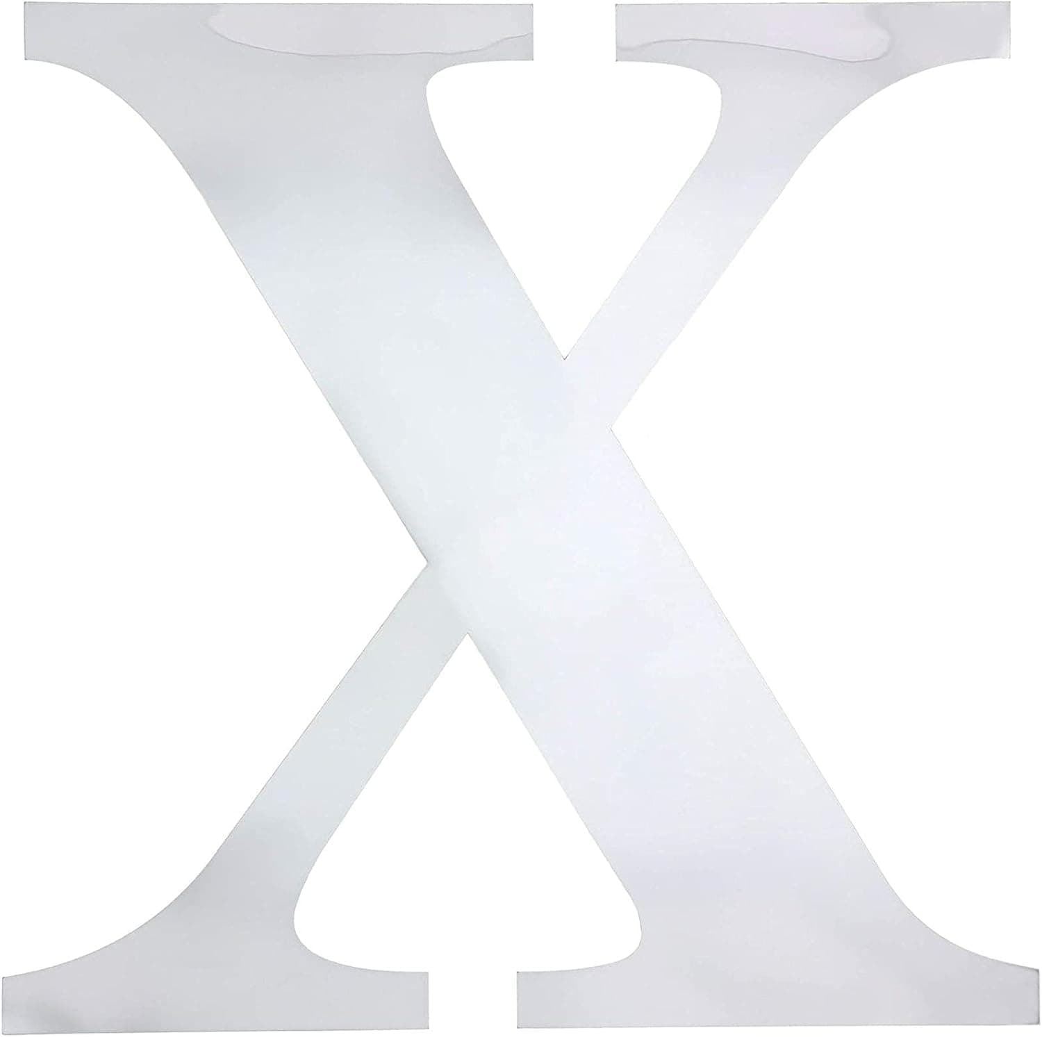 Juvale Letter X Mirror Decal Sticker DIY Wall Art (3 Pack)
