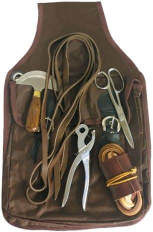 Leather Repair Tools with Nylon Saddle Bag