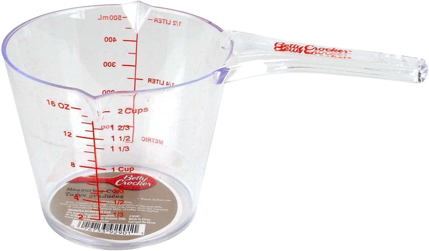 Betty Crocker Plastic Measuring Cup (16 ounces, 2 cups)