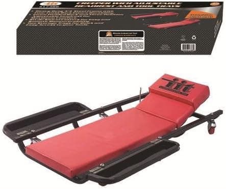 IIT 17388 Creeper with Adjustable Headrest and Tool Tray, 40-Inch