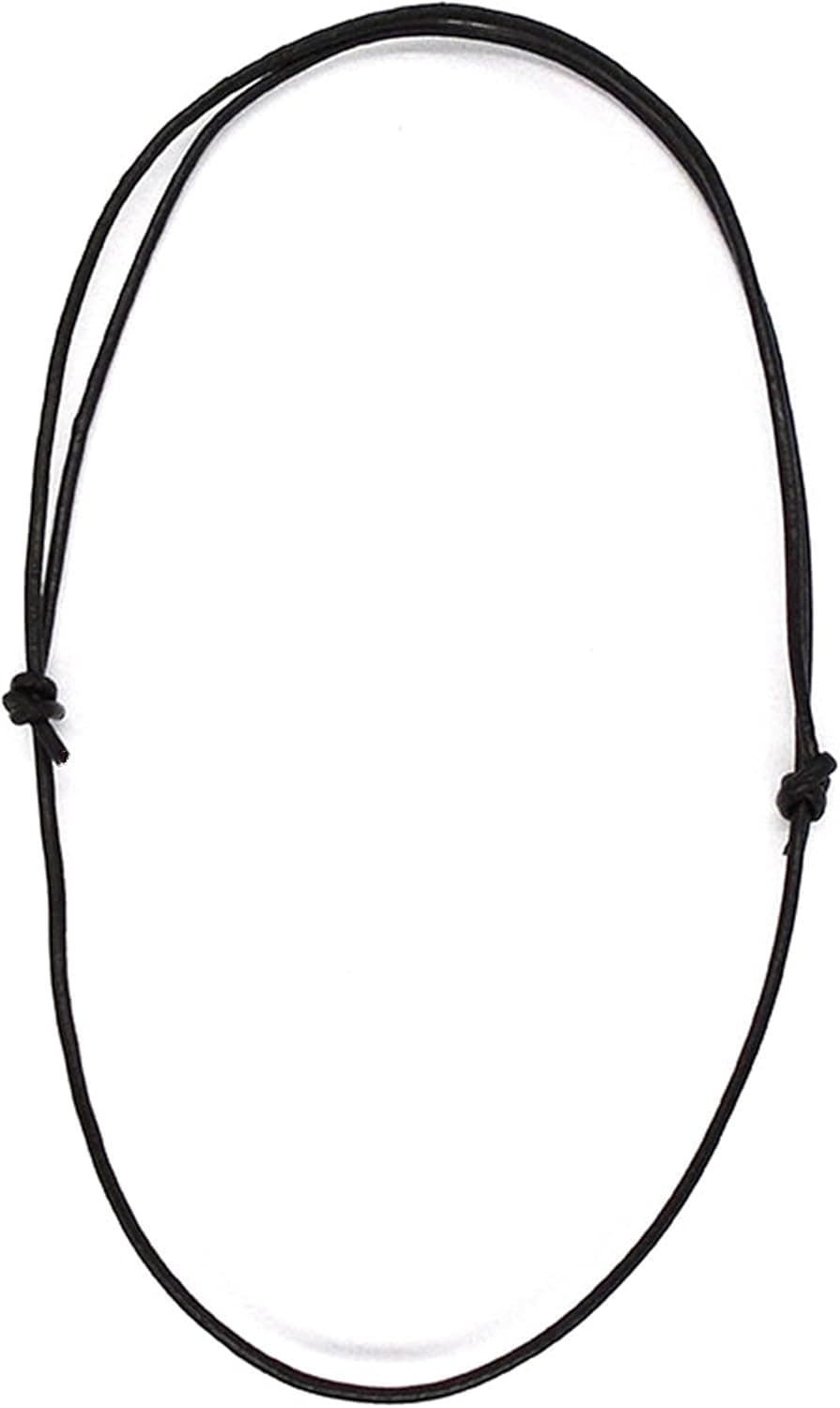 KAGSTRRMTA Black wax Rope Chain Cord Slide Knot Adjustable Choker Necklace For DIY Craft Jewelry Making 18-27inch