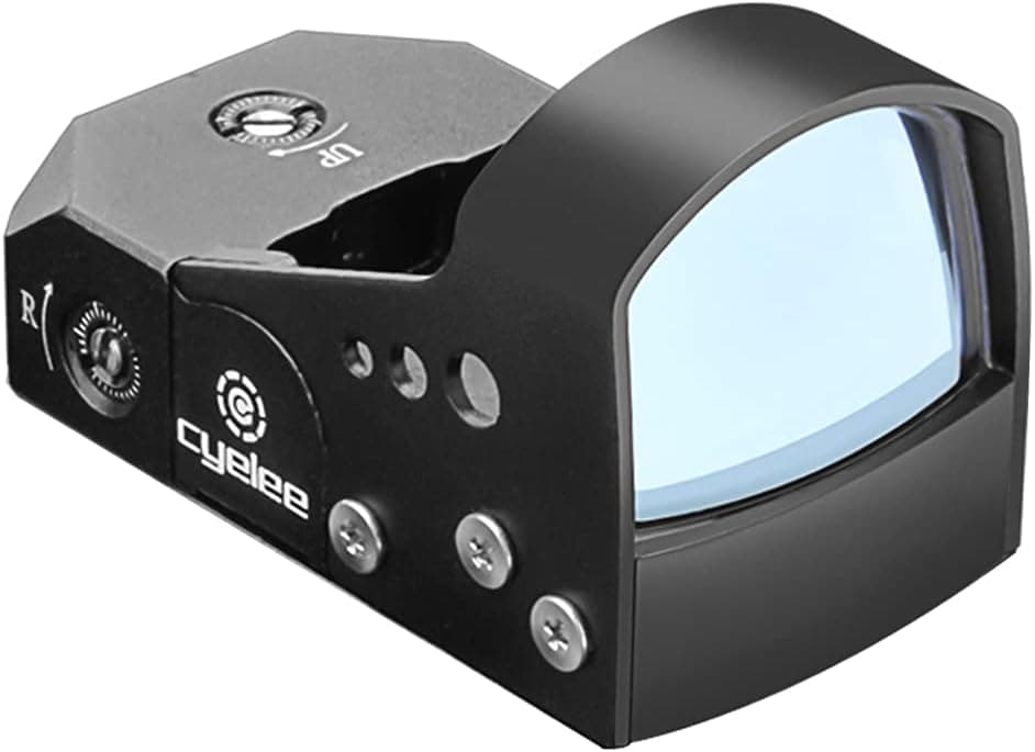 Cyelee Green Dot Micro Mini Reflex Sight for Handgun (Vortex Viper Cut), with Picatinny Mount for Rifle/Shotgun - Frog 9