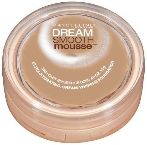 Maybelline New York Dream Smooth Mousse Foundation, Honey Beige, 0.49 Ounce, 2 Ea
