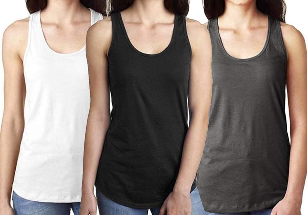 Epic MMA Gear Fitness Tank Top, Workout Tanks, Triblend Racerback 3 Pack