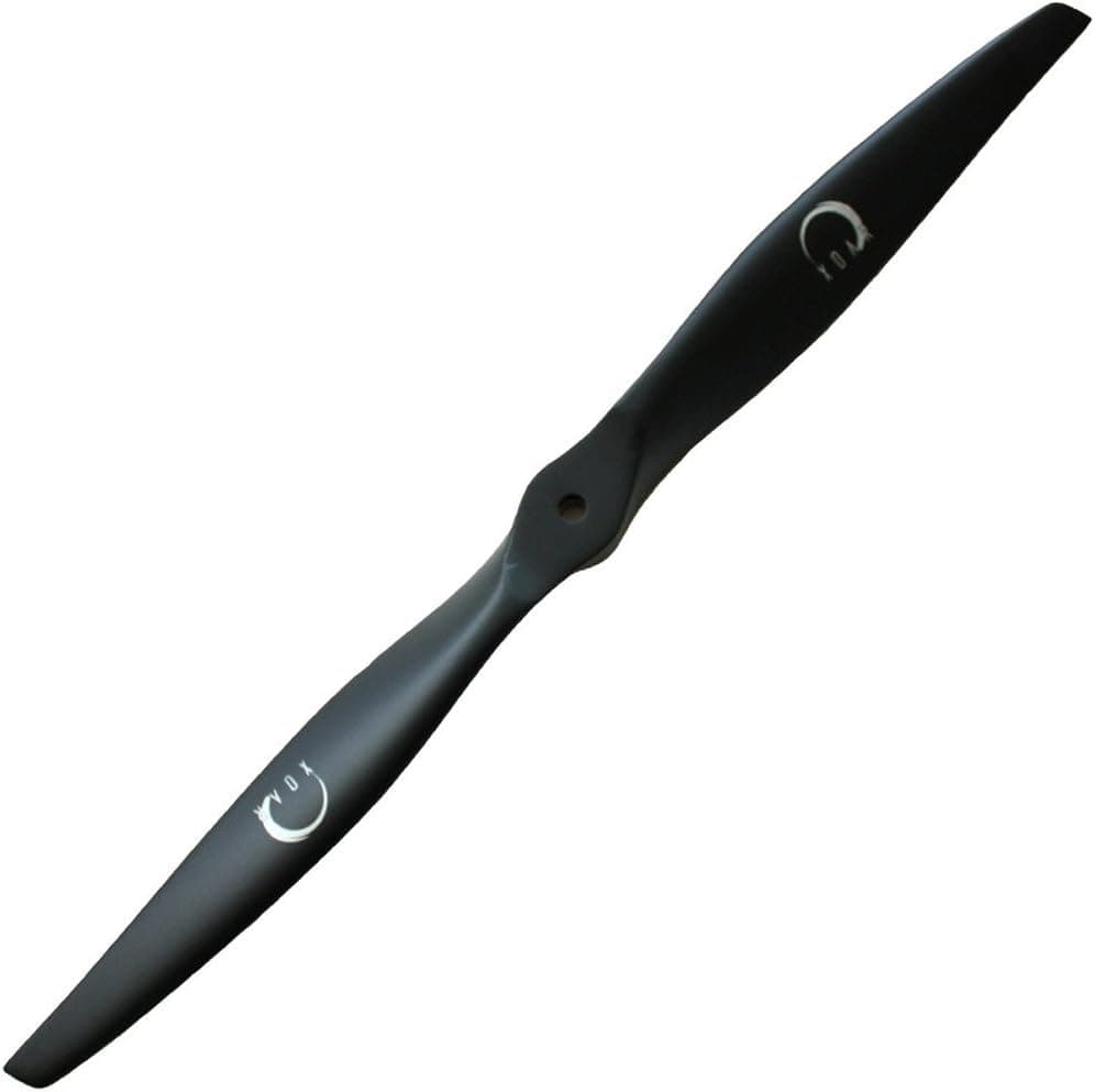 XOAR PJM-E 14x4 Electric RC Airplane Propeller. 14 Inch 2 Blade Black Wood Prop for Electric Motor