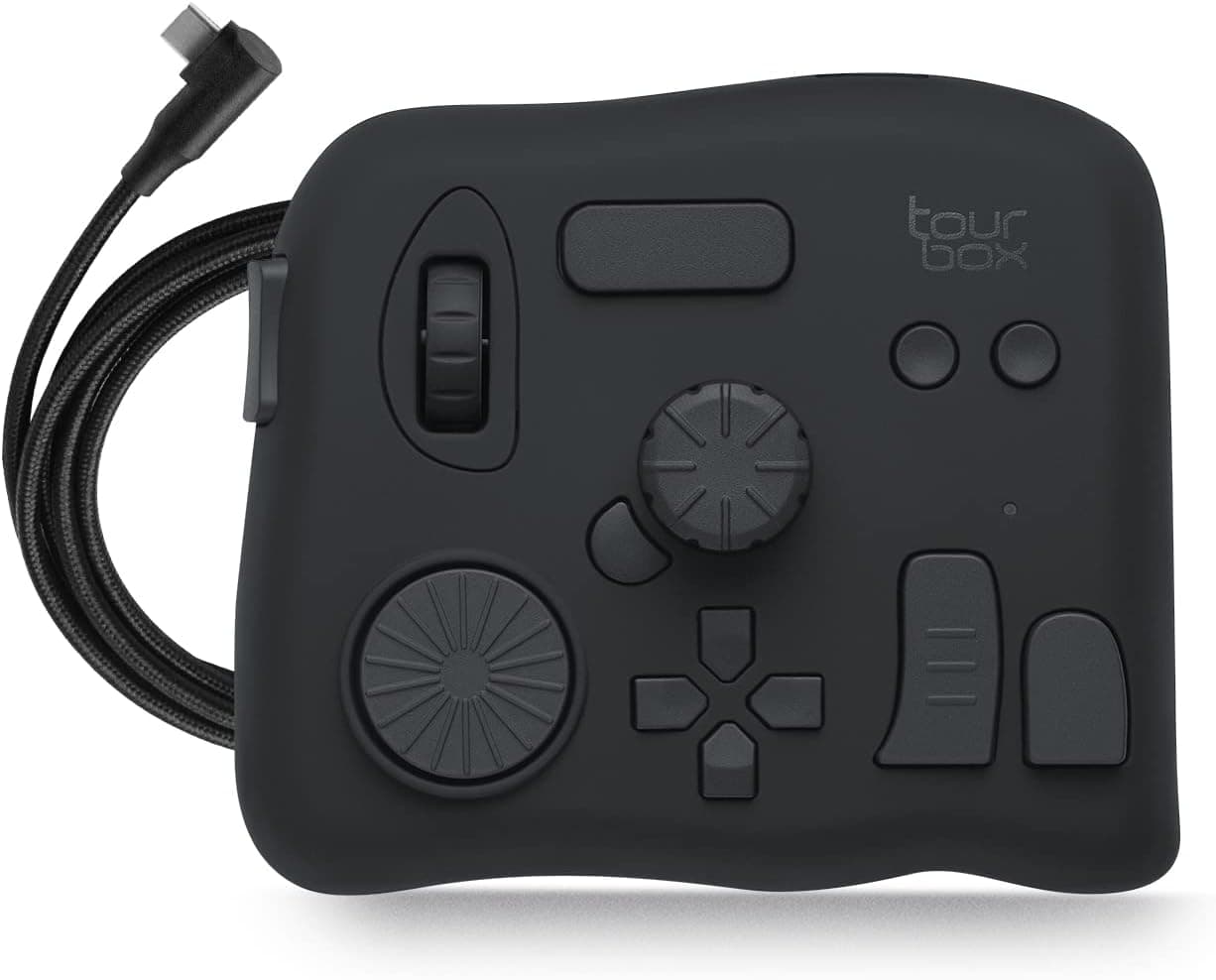 TourBox NEO, Video Editing Controller, Photo Editor Shortcut Keyboard, Windows/Mac, Photoshop Lightroom Premiere Illustrator Davinci Resolve After Effects Final Cut Pro, Use with Drawing Tablet/Mouse