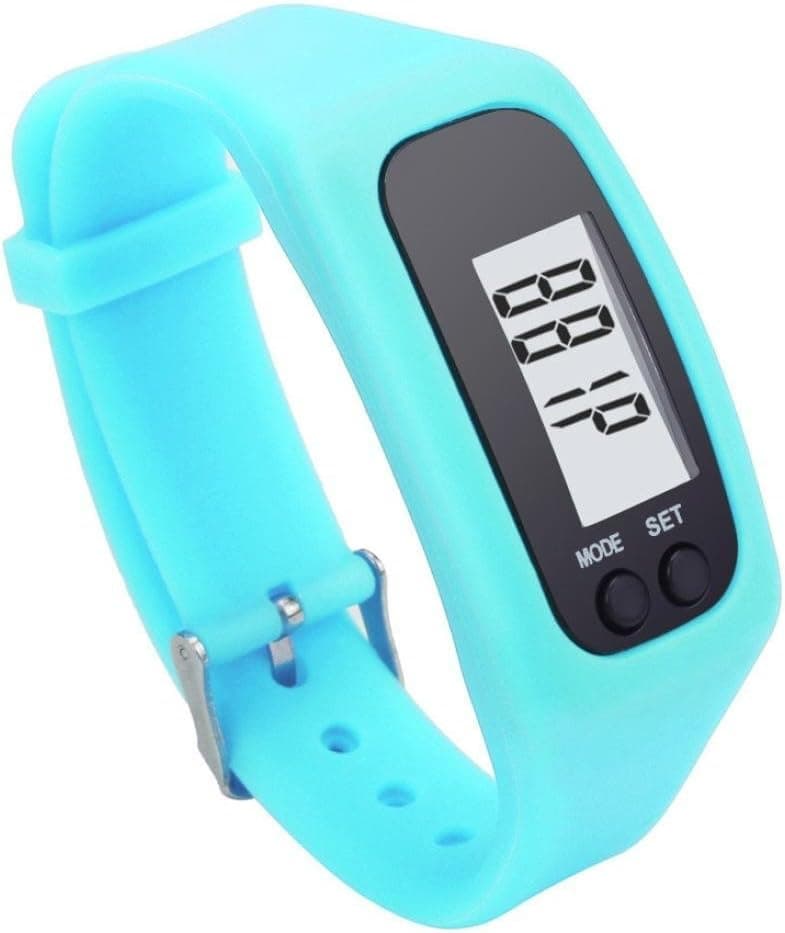 TreadLife Fitness Wrist Band Pedometer - Measures: Steps, Distance, and Calories - CHOOSE YOUR COLOR -