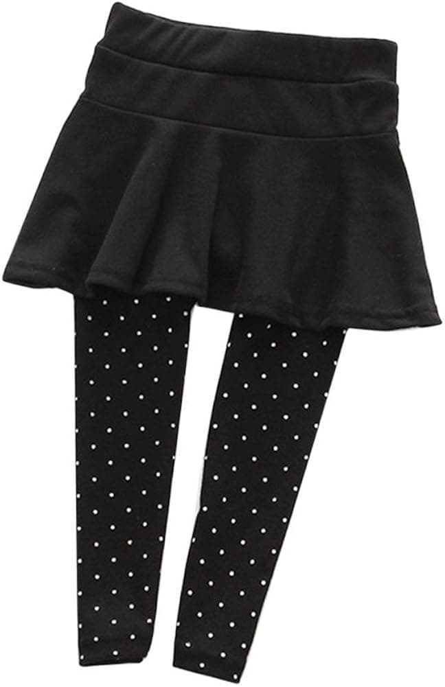 Weixinbuy Kid Baby Girl Wool Polka Dot Culotte Legging Trousers Pantskirt
