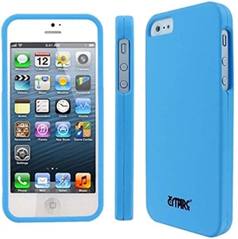 Empire New Apple iPhone 5 / 5G Rubberized Case Cover - Light Blue
