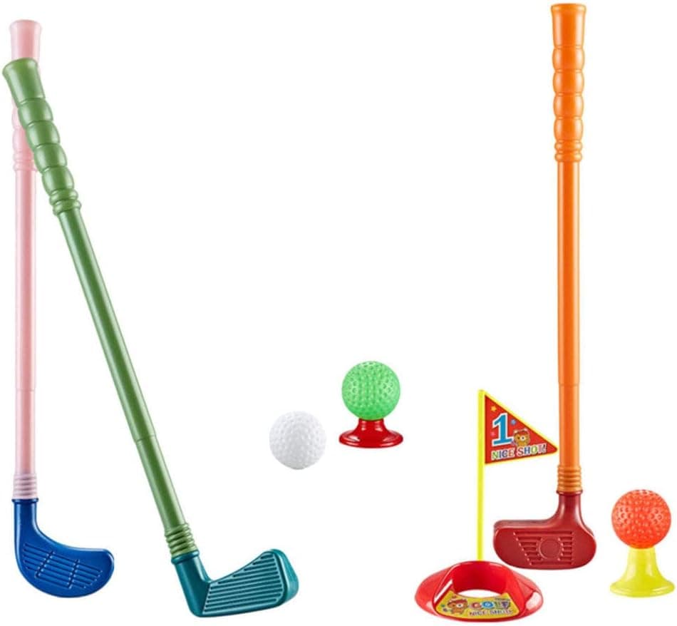 Toddmomy Kids Golf Set Plastic Golf Clubs Mini Golf Set Golf Toy Set Indoor Outdoor Lawn Toy Golf Clubs Sports Toys for Kids Toddlers Boys Girls
