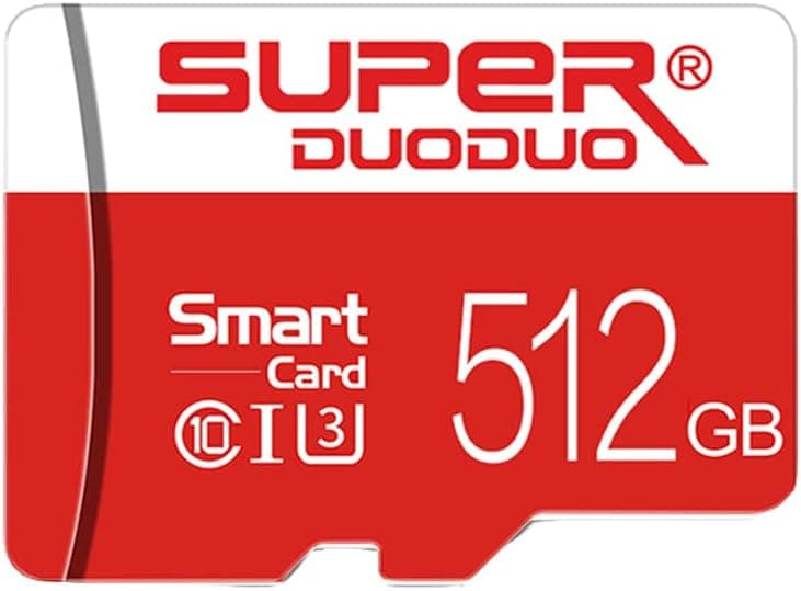 512GB Micro SD Card Memory Card Class 10 High Speed Flash Cards with Adapter for Android Phones/PC/Computer/Camera(512GB)
