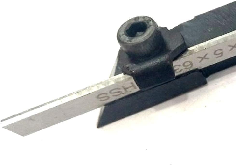 Factory Mini Lathe Cut off 6 mm Square Parting Tool + HSS Blade + Key