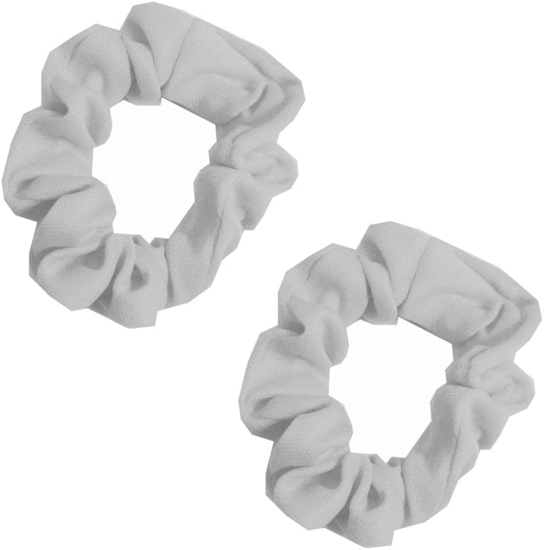Set of 2 Small Scrunchie Pony Holders Hair Accessory (Keshet Accessories)