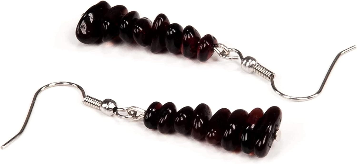 AMBERAGE Natural Baltic Amber Earrings (3colors)