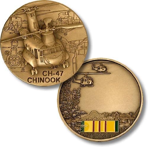 CH-47 Chinook / Vietnam Engravable Challenge Coin