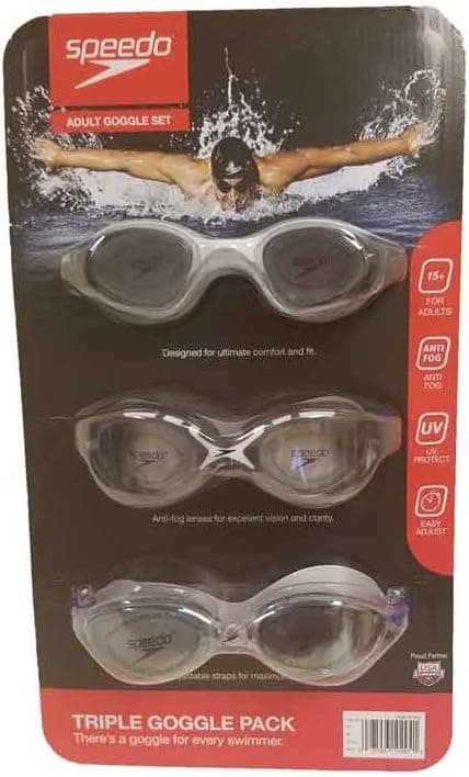 Speedo Triple Goggle Pack Adult Ages 15+ Variation 1