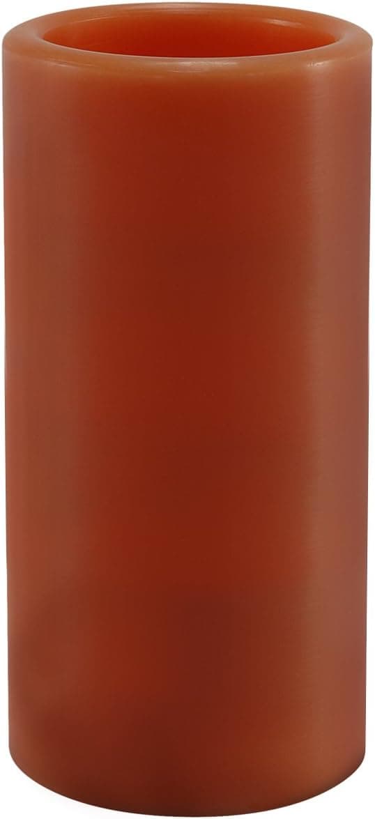 Mark Feldstein & Associates B6PPT 6-Inch Flameless Candle Pillar with Timer and Gift Box, Orange Pumpkin Spice