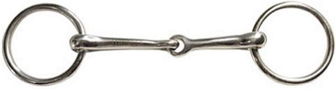 Coronet Stainless Steel Pony Ring Snaffle Bit with 1 1/2-Inch Rings, 3 1/2-Inch