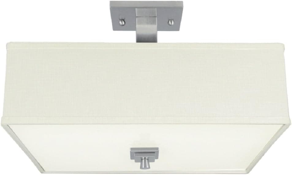Good Earth Lighting 1-Light 15" Brushed Nickel Ceiling Semi-Flushmount Item# 20368 Model# G4445-BNL-I UPC# 755284011296