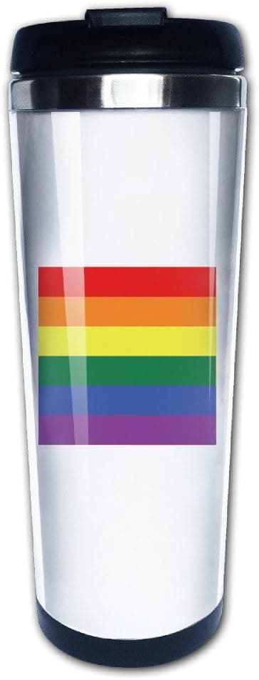Gay Pride LGBT Flag Travel Mugs Coffee Tumbler Cute Cups