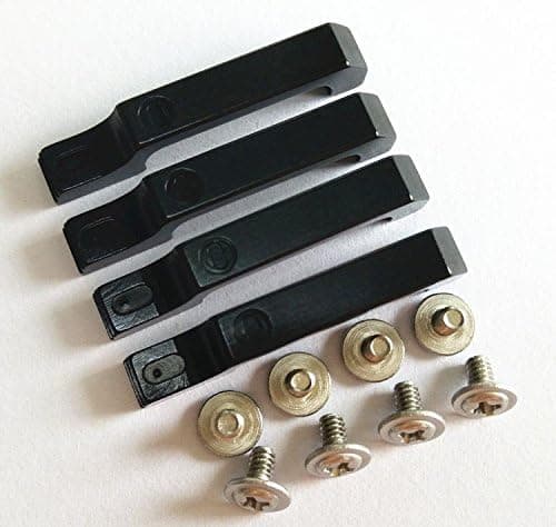 4PCS Aluminum Door Handles + Screws Black for Traxxas TRX-4 T4 D90 D110 Axial SCX10