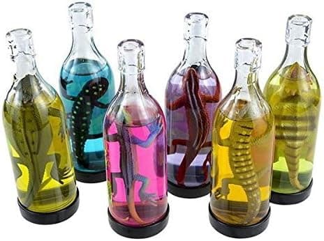 (USA Warehouse) 1 BOTTLE LIZARD SLIME, LIZARD IN BOTTLE IN COLORFUL LIQUID GAG GIFT CARNIVALITEM#NO: 43E8E-UFE6 C2A7567