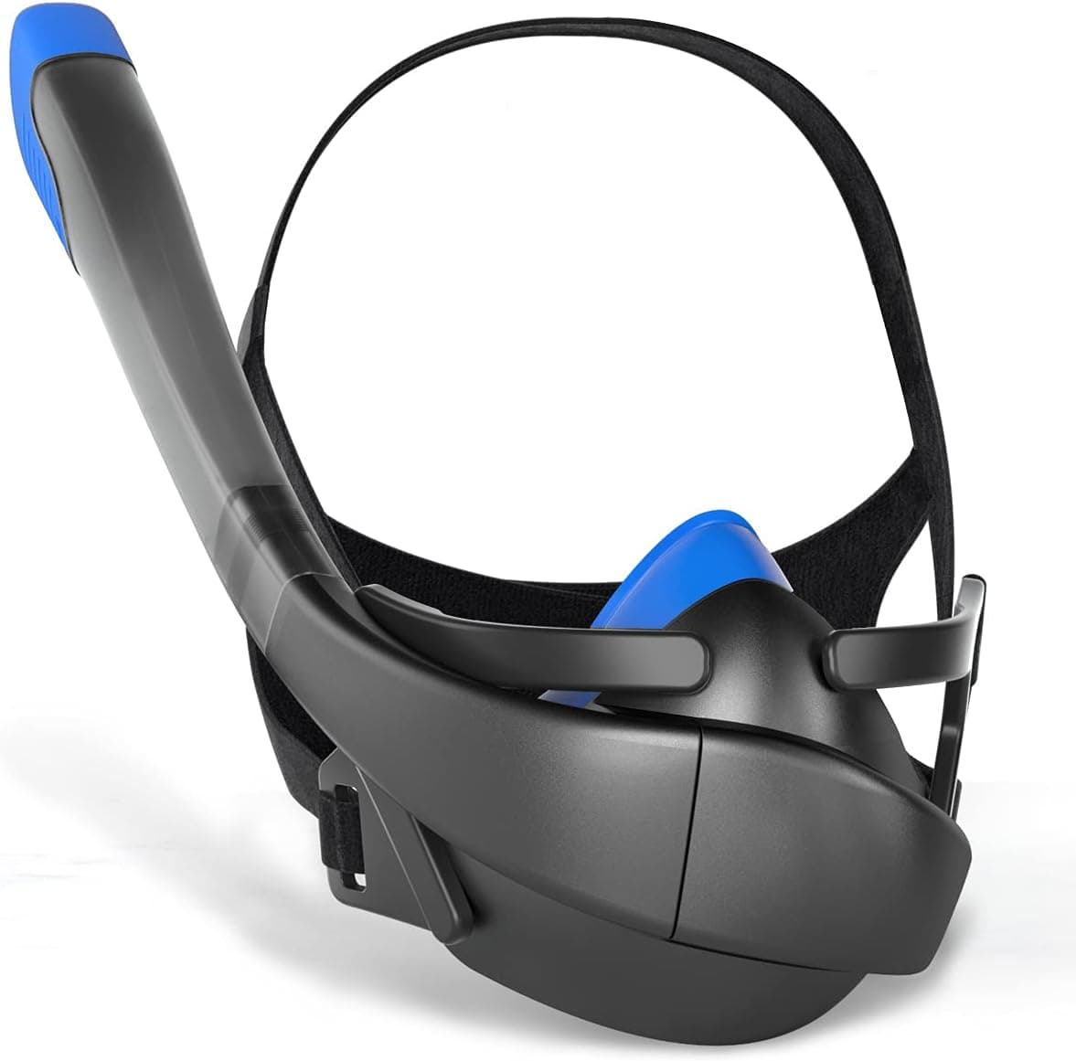Half Face Snorkel Mask with Upgraded Breathing System O₂Tech(CO₂ Quick Discharge), Freely Match Any Kinds of Swimming Goggles, Snorkeling Gear Anti-Leak&Anti-Fog with Adjustable Straps for Kids&Adult