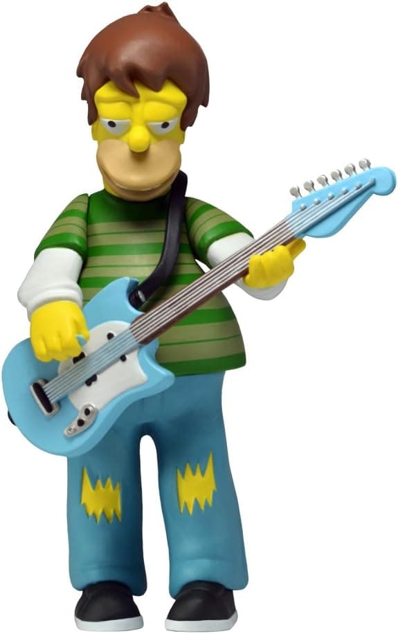 NECA Simpsons 25th Anniversary Series 4 Homer Simpson (Grunge Homer) 5" Core Action Figure