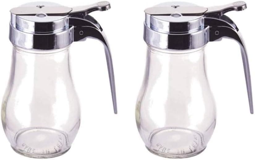 Great Credentials Syrup Dispenser with Cast Zinc Top, 14-Ounce (2, 14 OZ)