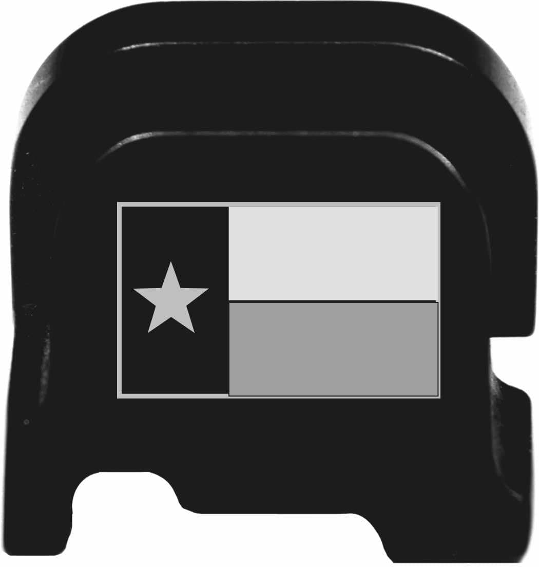 Molon Labe Rear Cover Plate for Ruger LC9s Pistol - Texas Flag