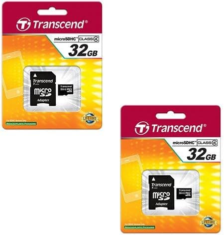 Samsung S5570 (Galaxy Mini) Cell Phone Memory Card 2 x 32GB microSDHC Memory Card with SD Adapter (2 Pack)
