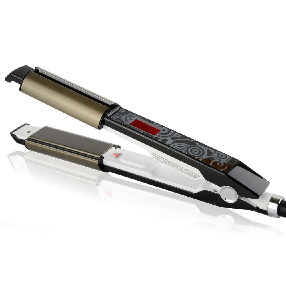 SunNatural 2 in 1 Iron Hair Tool Hair Curler, and Hair Straightener Salon Styling Tool
