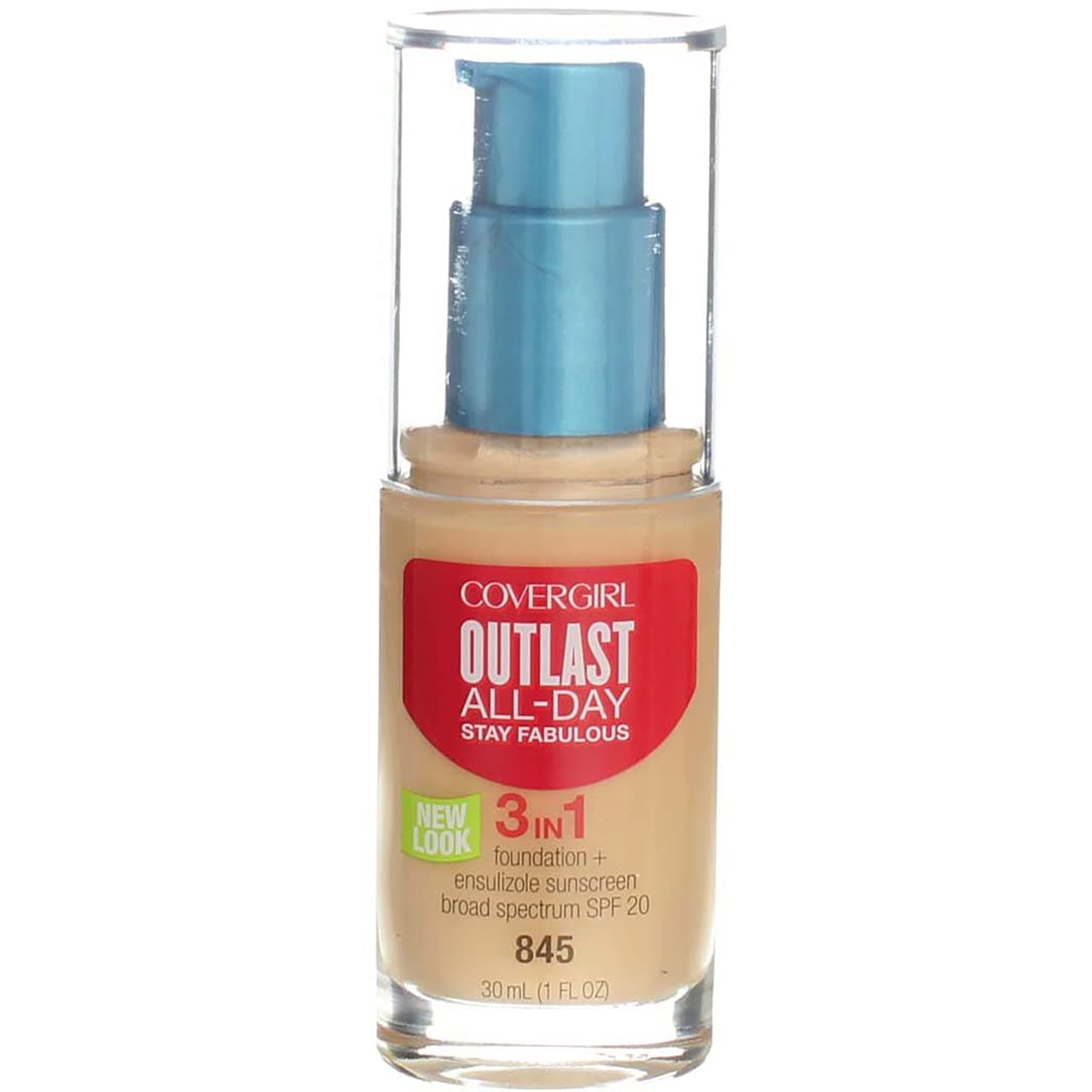 CoverGirl Outlast Stay Fabulous 3-in-1 Foundation, Warm Beige [845] 1 oz ( Pack of 2)