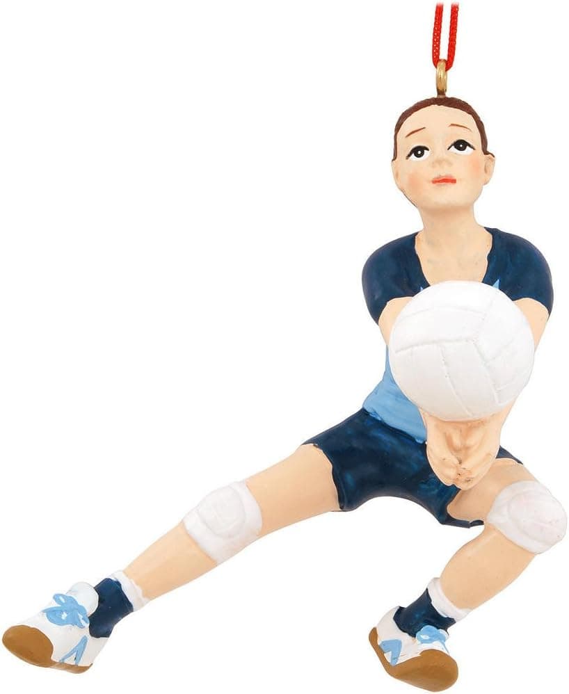 Girl Volleyball Player Christmas Ornament 4"
