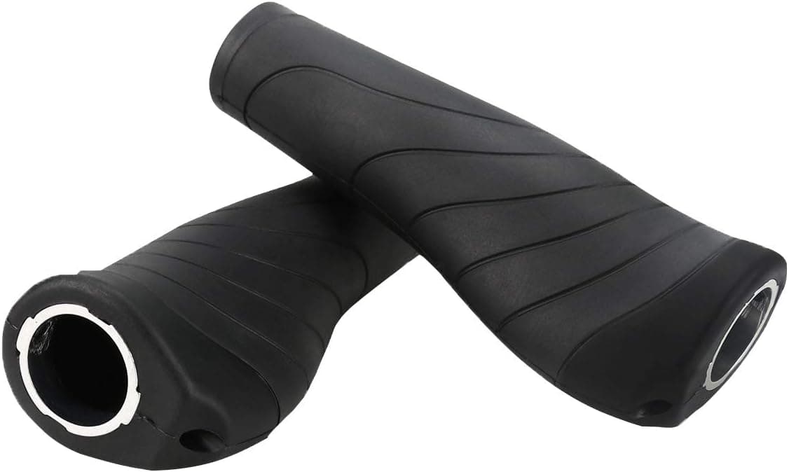 Allnice Bike Handlebar Grips Comfort Bike Grips Fit for 22.2mm Bicycle Handlebar (Black) (AA)