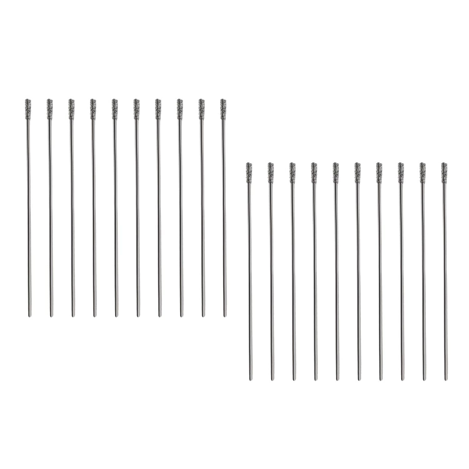 20pcs Diamond Twist Drill Bit 1mm Jewellery Solid Drill Bits for Jade Stone Glass Pearl Seashells Tile Fit for Bench Drill Hanging Mill