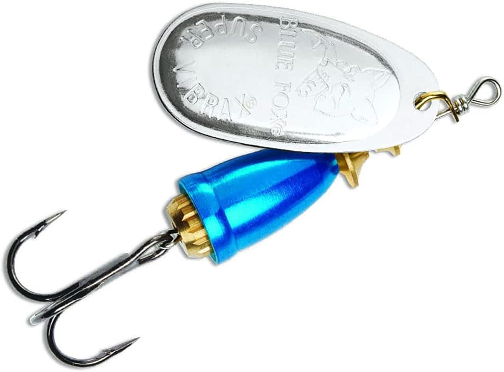 Blue Fox Classic Vibrax 00 Plated 7/64 (Silver/Chrome Blue, Size- 0)