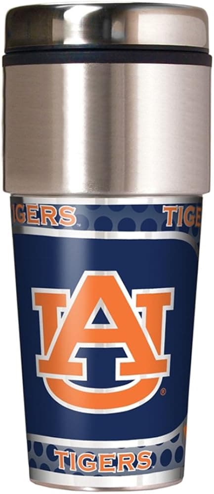 NCAA Travel Tumbler with Metallic Wrap