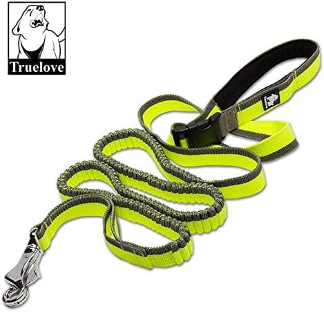 West Trade Pro Truelove PET Ranger Bungee Dog Leash Hand-held, Waistworn, Extending, Adjustable (L, Lime Green)