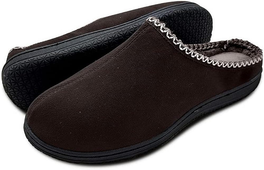 Men's Memory Foam Slipper Indoor Outdoor Non-Slip Shoes