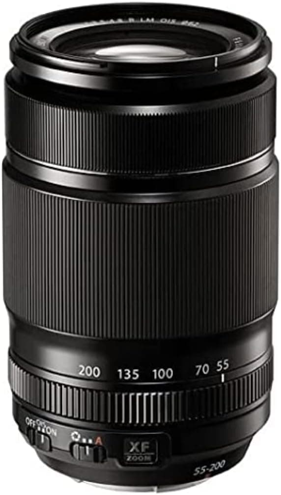 Fujifilm XF 55-200mm F3.5-4.8 Zoom Lens + Tiffen 62mm UV Protector + Bower Medium Lens Pouch 6-Inch + Focus Lens Cleaning Pen + Kit