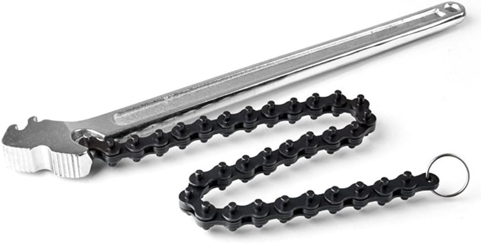 NUZAMAS Chain Wrench 15 Inch Ratcheting Chain Large Pipe Fittings Tools