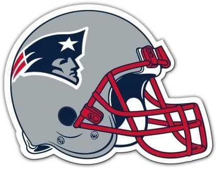 Fremont Die NFL New England Patriots Vinyl Helmet Magnet, 8", Team Colors